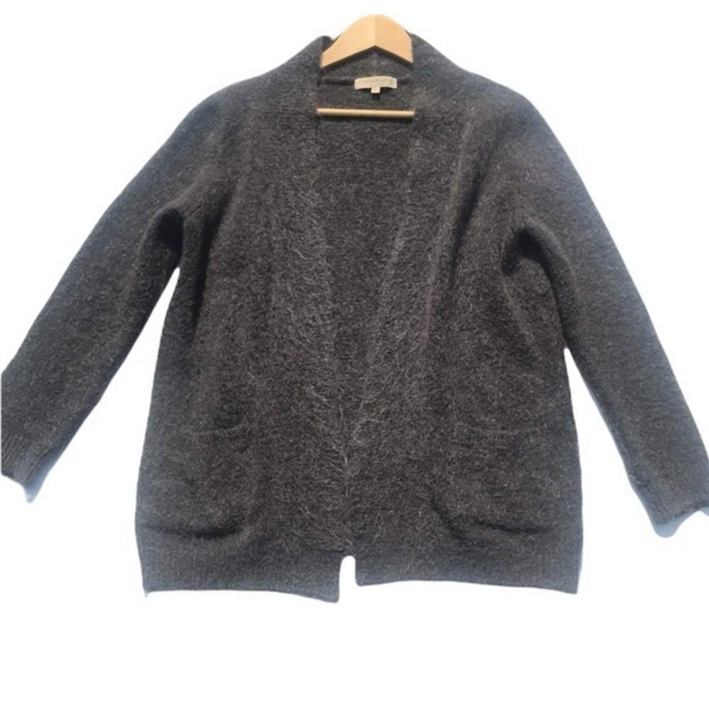 Silvia Novelli Open Wool‎ Gray Cardigan Sweater